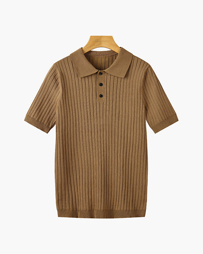 GIMCHEON Knitted Polo Shirt